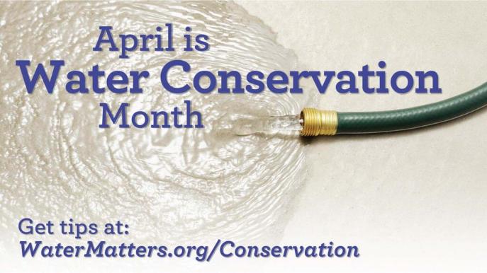 #WordlessWednesday: April is Water Conservation Month!